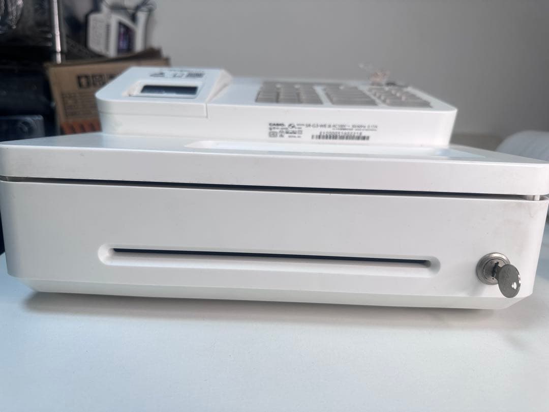 CASIO カシオ 電子レジスター ホワイト SR-G3-WE 動作確認済み