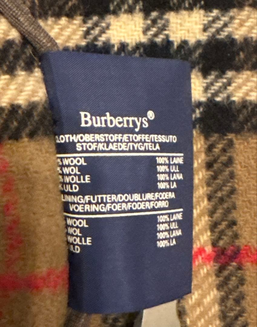 Burberrys バーバリー ダッフルコート キャメル ノバチェック