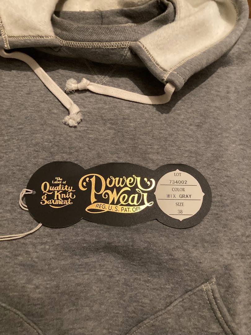 FREEWHEELERS Power Wear 後付けパーカー グレー　38