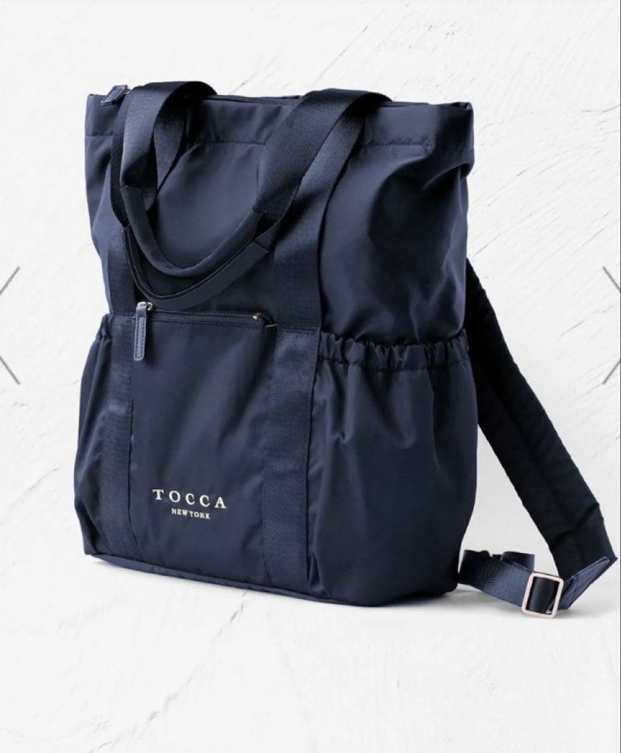 TOCCA トッカ バックパックトートバッグ ネイビー