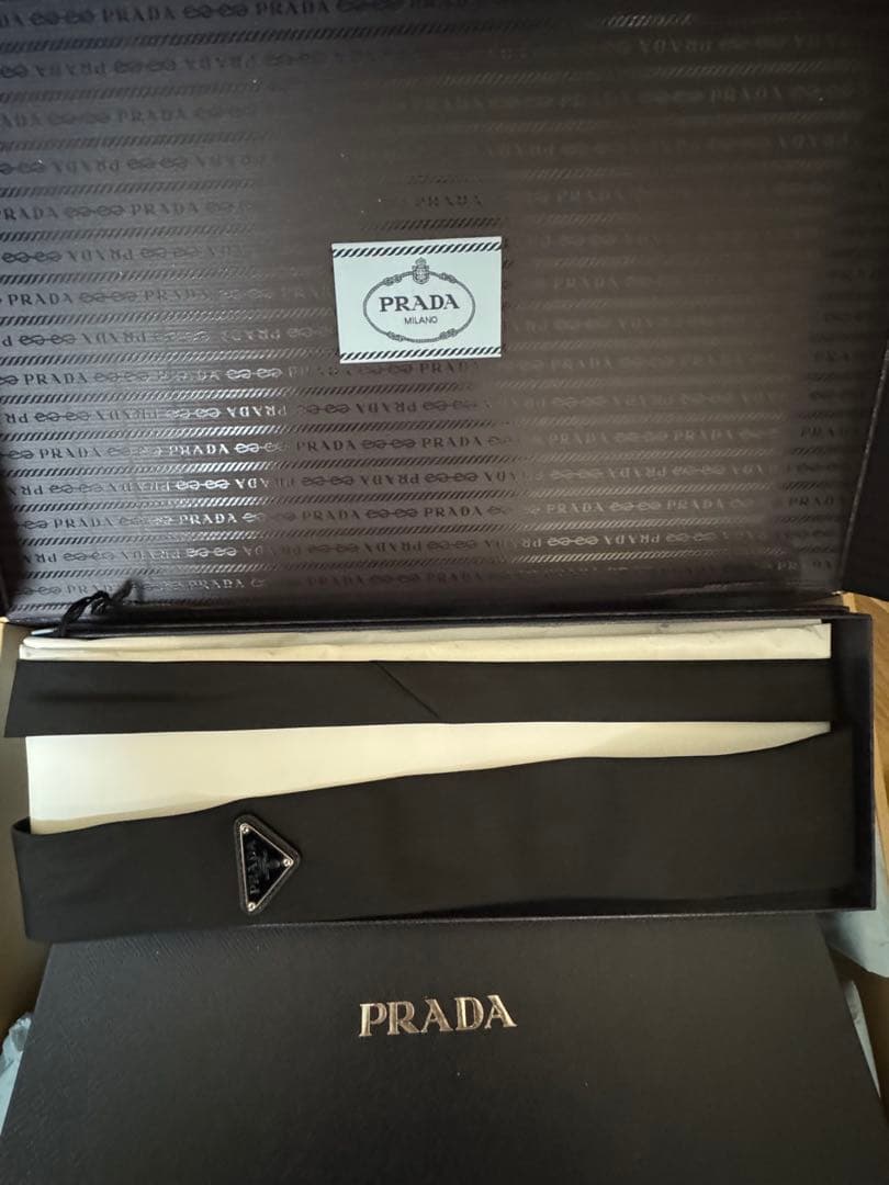 PRADA Re-Nylon ギャバジン ネクタイ 三角ロゴ