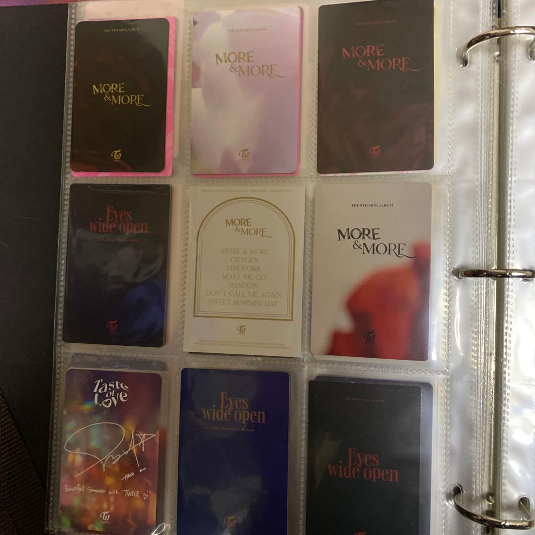 TWICE トレカバインダー　トレカセット　ツウィ，ミナ　全ては映っていません。