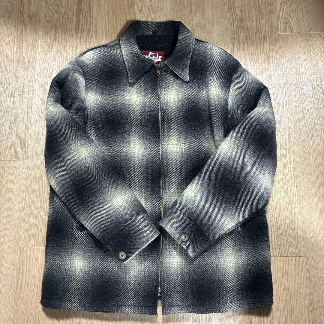 90s WOOLRICH シャドー オンブレチェック ブルゾン