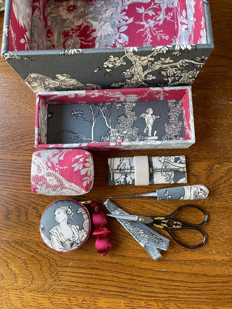 カルトナージュミニ裁縫箱(フタ有)