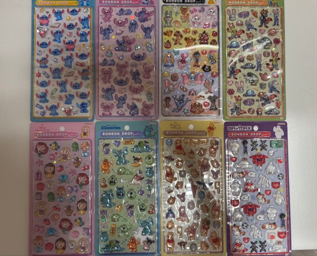 【公式】 ディズニー ボンボンドロップシール 第2弾 全種