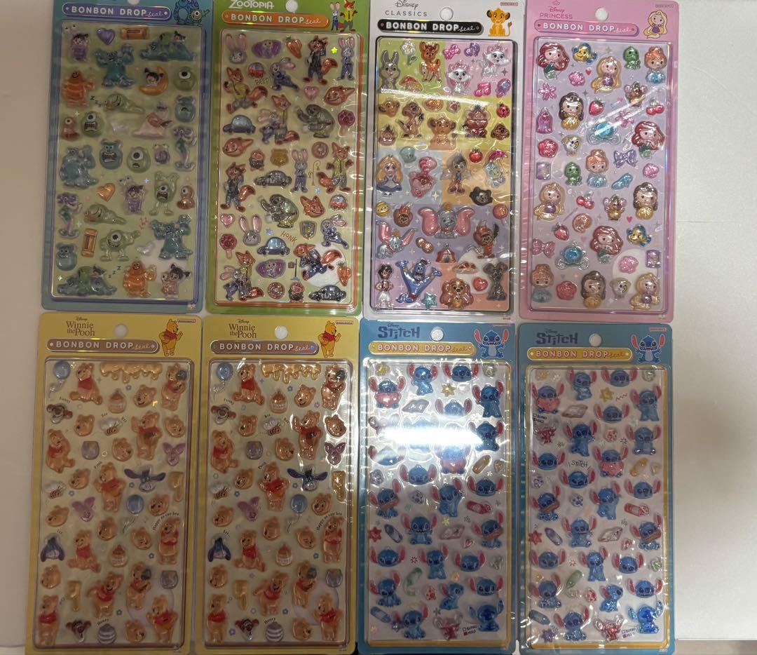 【公式】 ディズニー ボンボンドロップシール 第2弾 全種