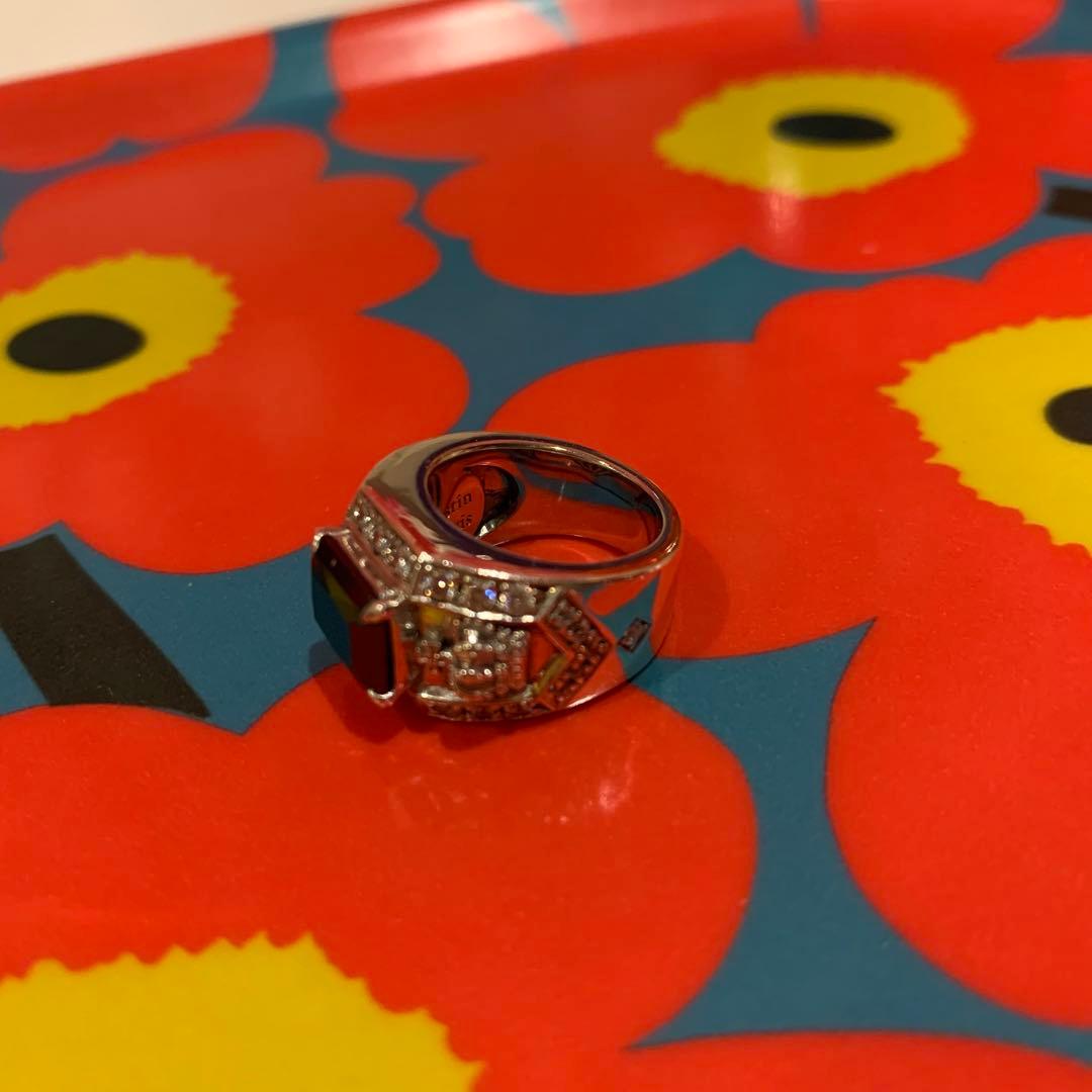 美品　ジャスティンデイビス スパークルシャインリング JUSTINDAVIS