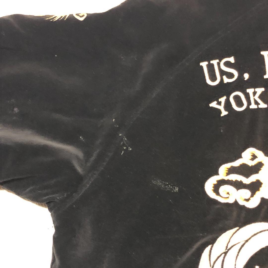 NIPPON ORIGINAL 別珍 ベロア Lサイズ スカジャン ビッグ刺繍