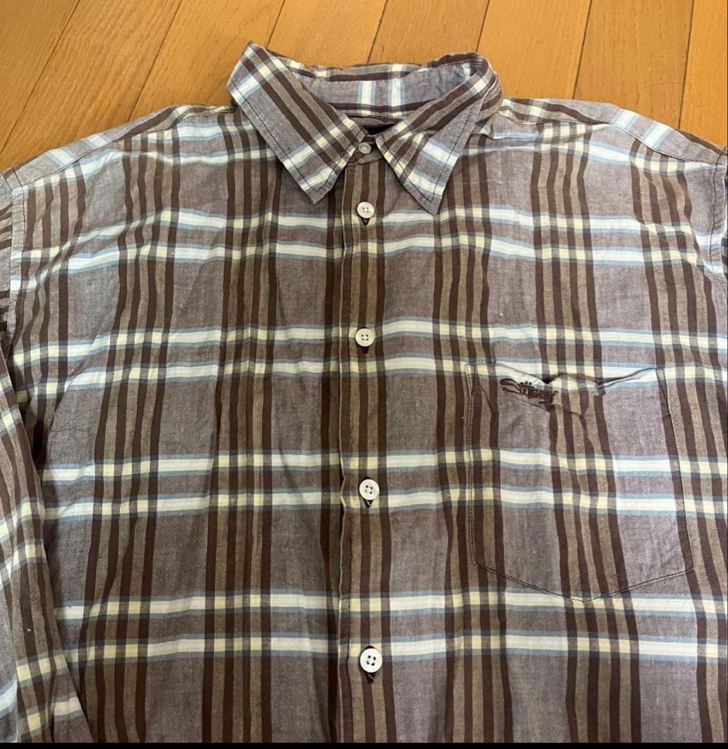 2*7様 90s Old stussy 紺タグ ネルシャツ