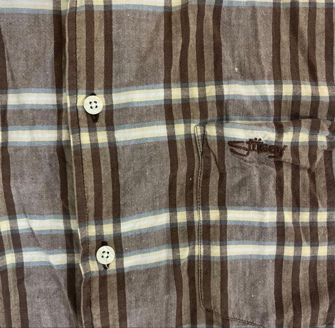 2*7様 90s Old stussy 紺タグ ネルシャツ