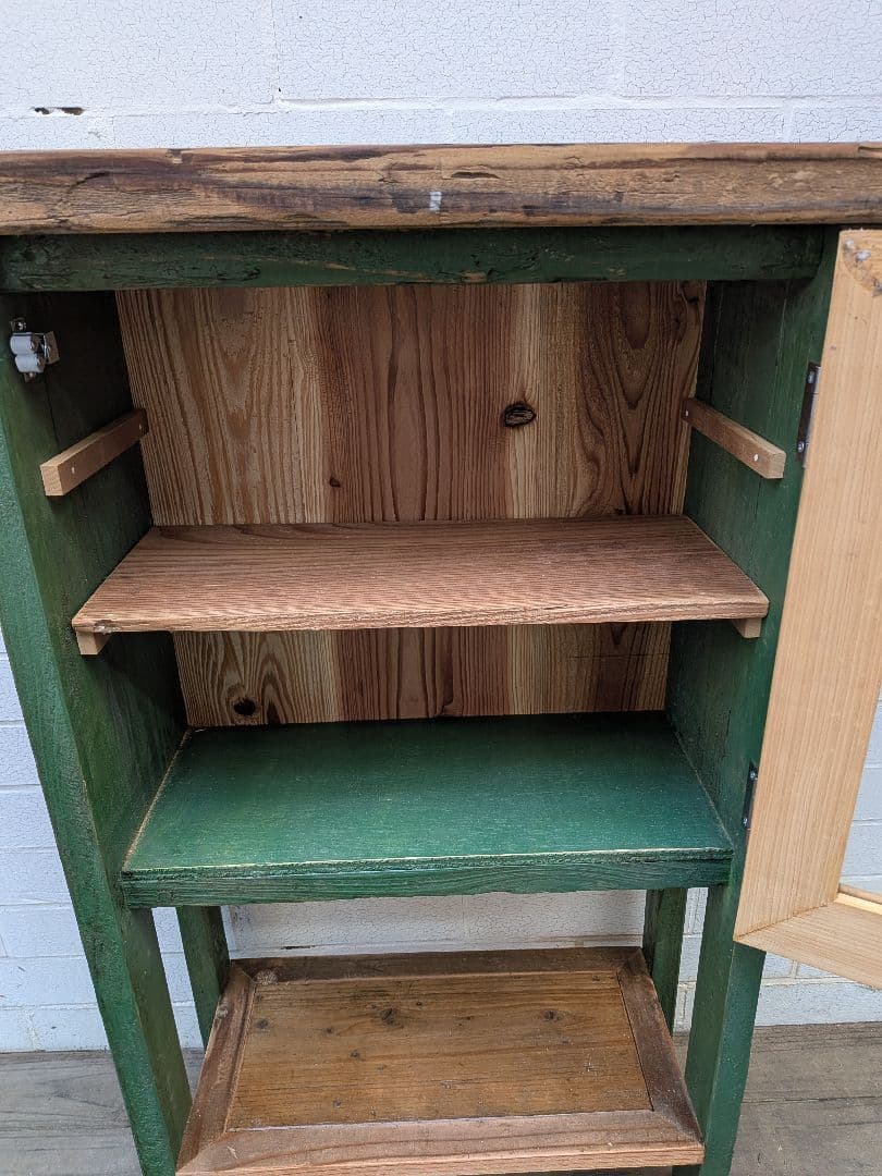 古材かざり棚　グリーン