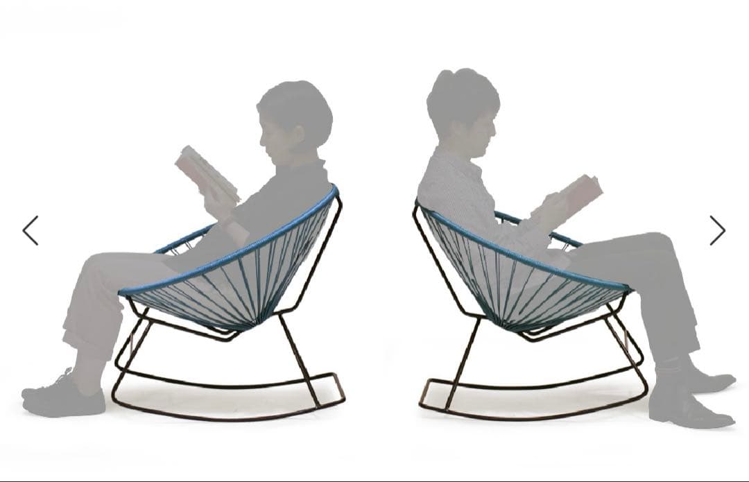 FLYMEe フライミー アカプルコ ロッキングチェア ブラック「送料込み」