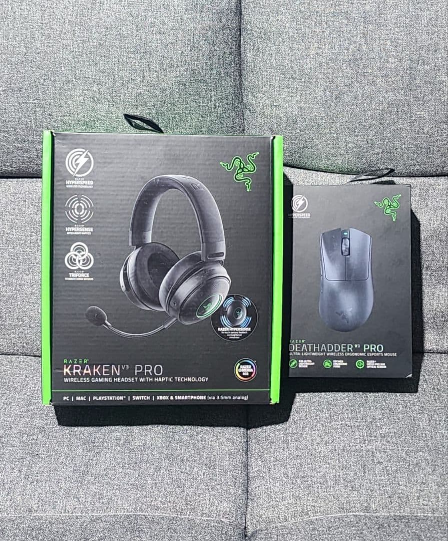 ヘッドホン Razer Kraken V3 Pro & Deathadder V3 Pro