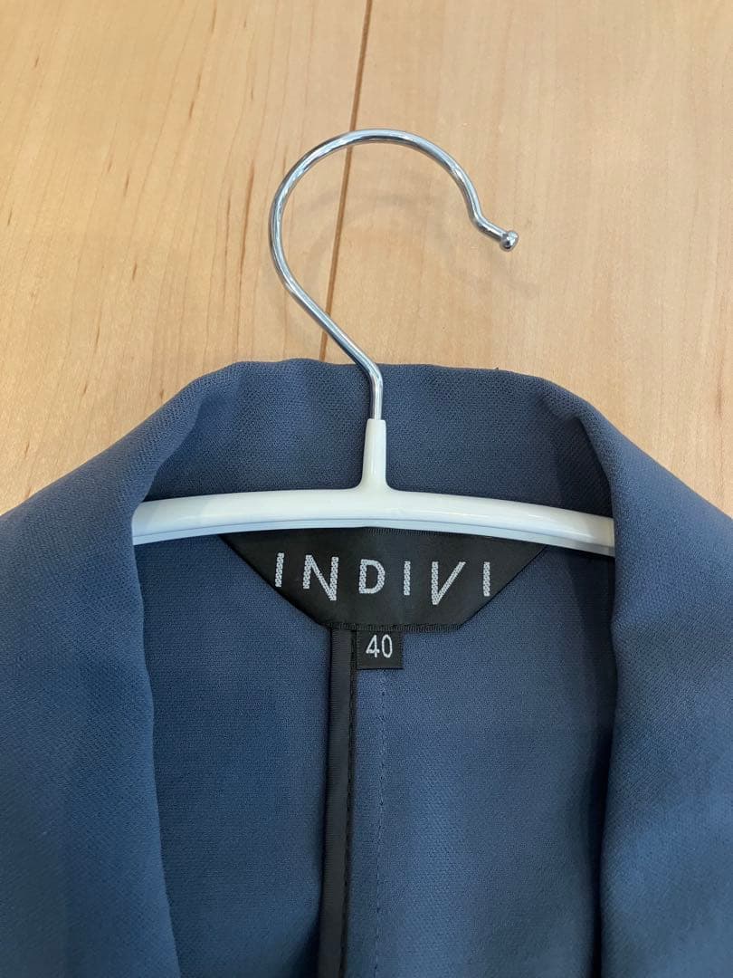 INDIVI ダークブルー パンツスーツ 40