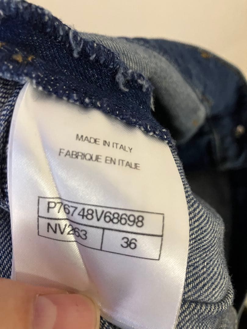 CHANELワイドレッグデニムパンツ ミディアムブルー