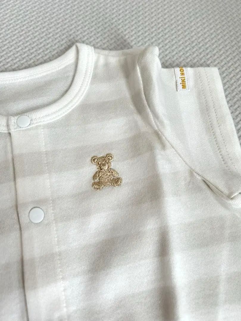 【新品未使用】ミキハウスゴールドレーベル 海島綿ショートオール