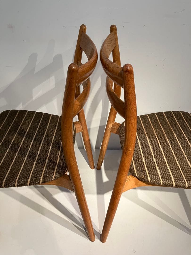 日進木工 nissin ヴィンテージチェア2脚、天童木工、柏木工、キツツキレトロ