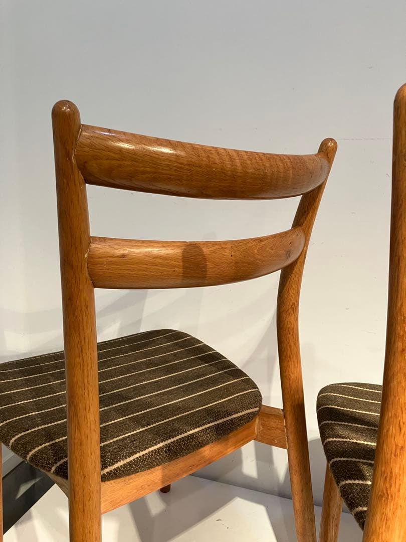 日進木工 nissin ヴィンテージチェア2脚、天童木工、柏木工、キツツキレトロ