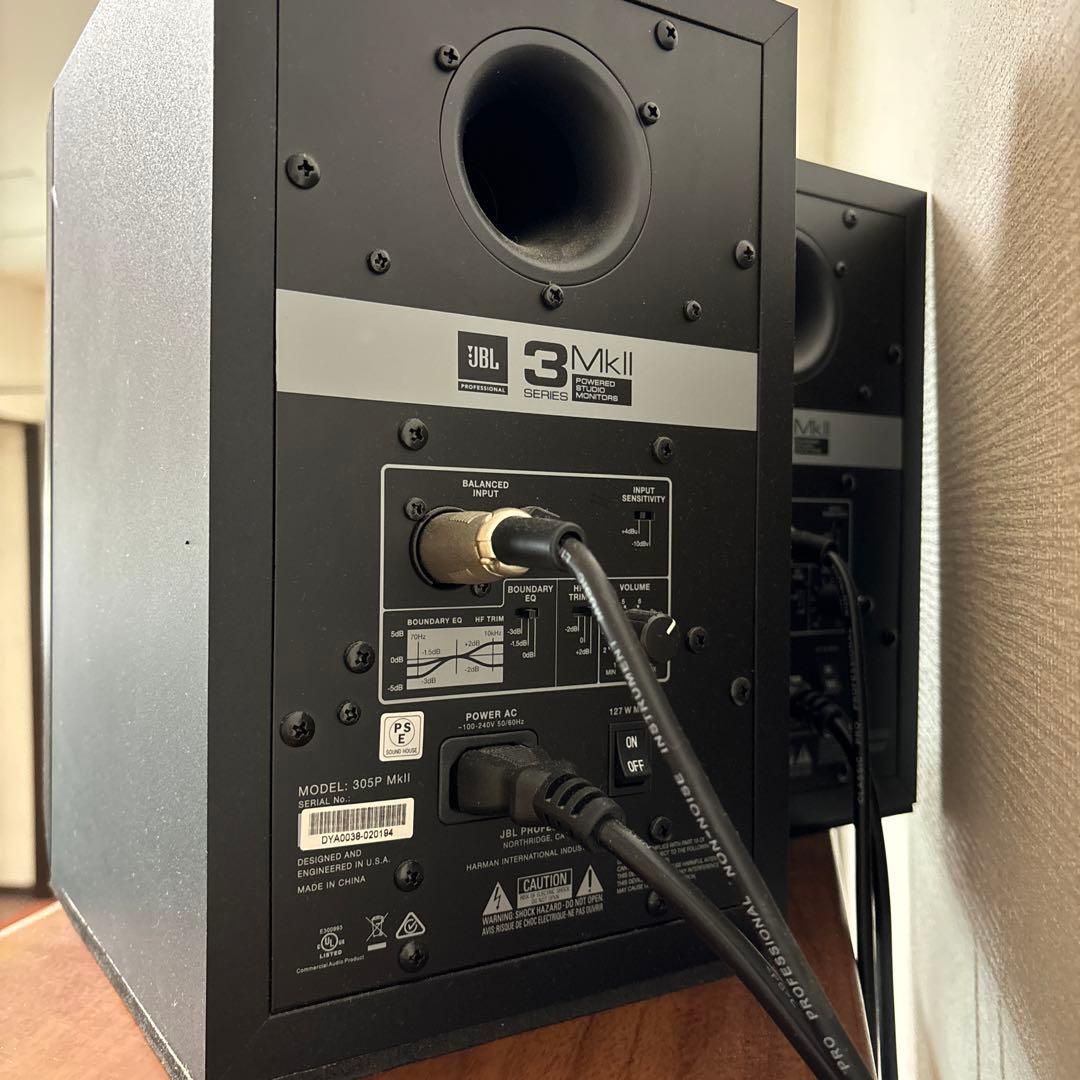 y*u様 JBL 305P MkII スタジオモニター ブラック