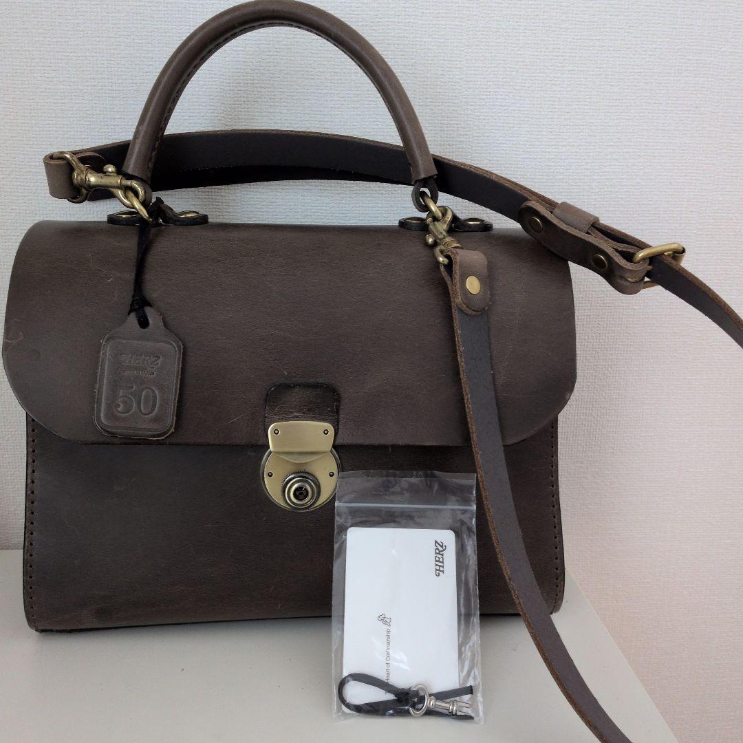 ヘルツ　アオリノハンドバッグ 限定革HERZ