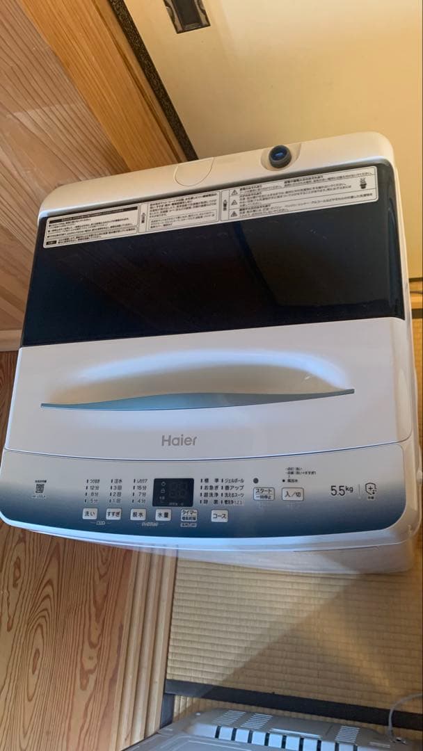 【ほぼ新品・未使用品】ハイアール　ＪＷ-Ｕ55ＬＫ　5.5KG