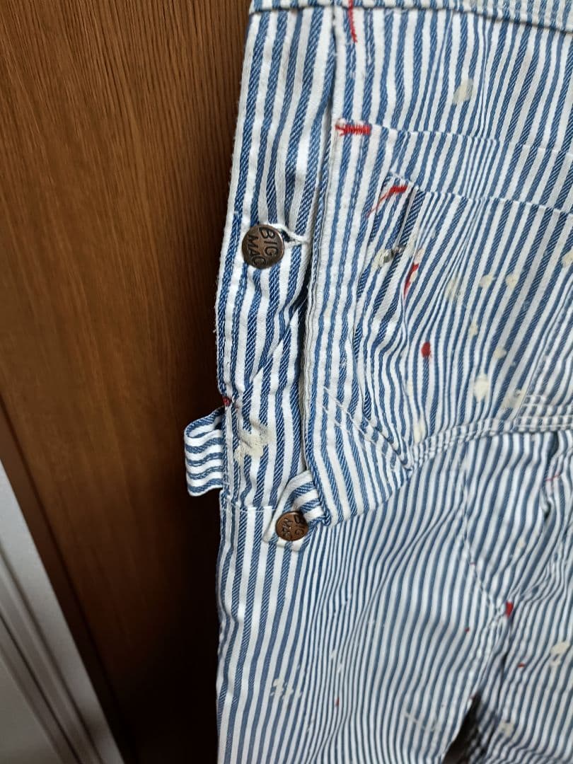 70s BIG MAC ビッグマック ヒッコリーストライプ オーバーオール