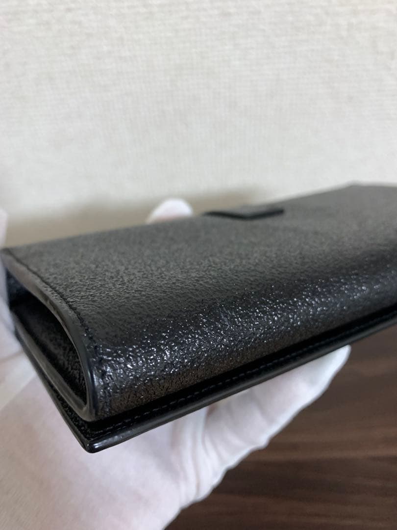 サンローランパリ レザー ロングウォレット 長財布 ブラック 414567