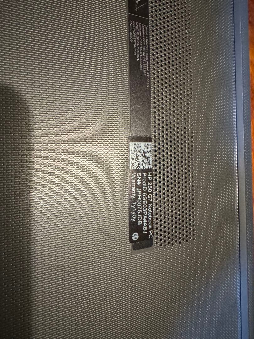 HP ノートHP250 G7 core i 5 8gen 2台セット ジャンク