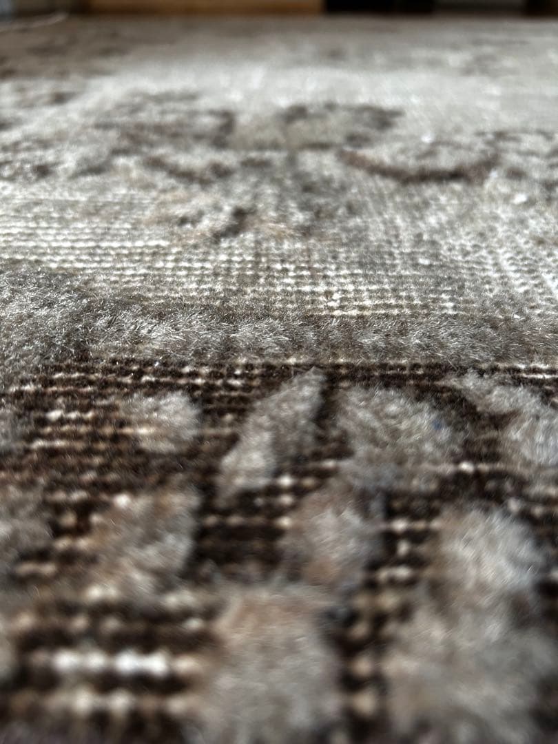 レア　ニュートラルカラー　シャビーシック　オーバーダイ　トルコヴィンテージラグ