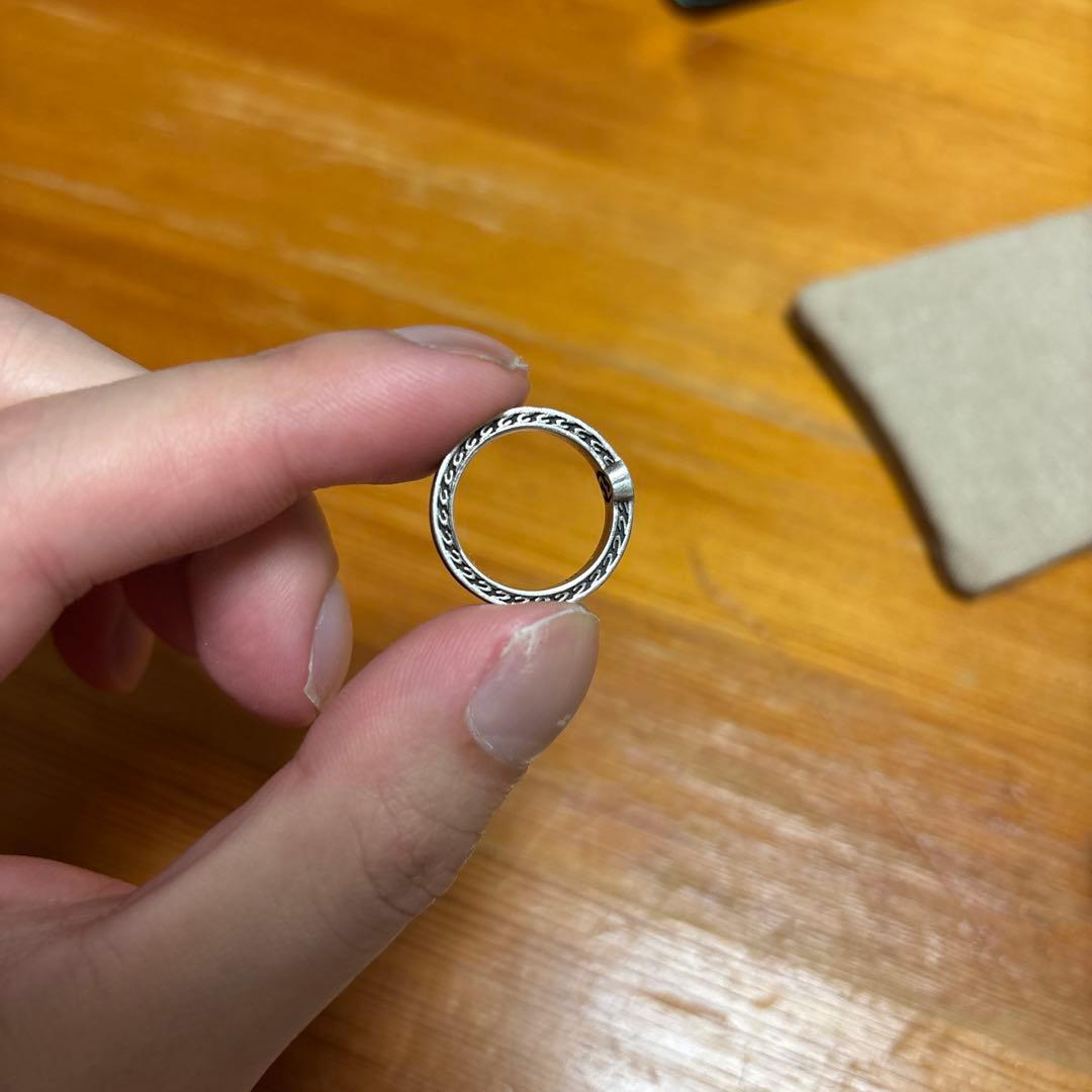 D*)様 Gucci Silver 925 インターロッキング Gリング 10号