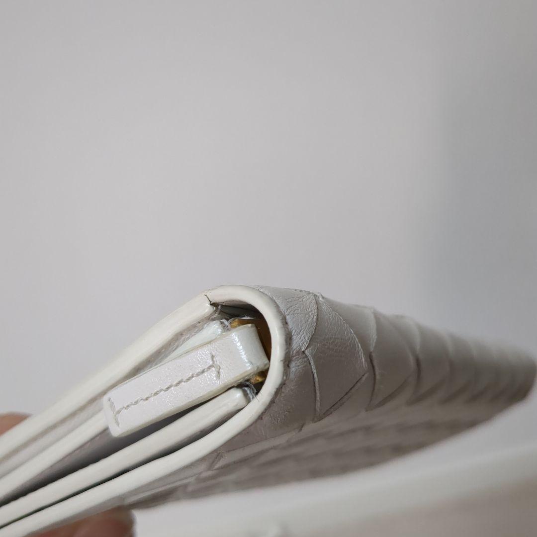 BOTTEGA VENETA ボッテガヴェネタ　イントレチャート　長財布ホワイト