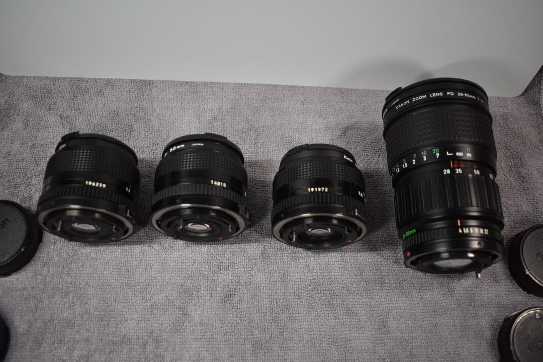 【極上】Canon New-FD 28・24/f2.8の二本のみ、他は今後出品