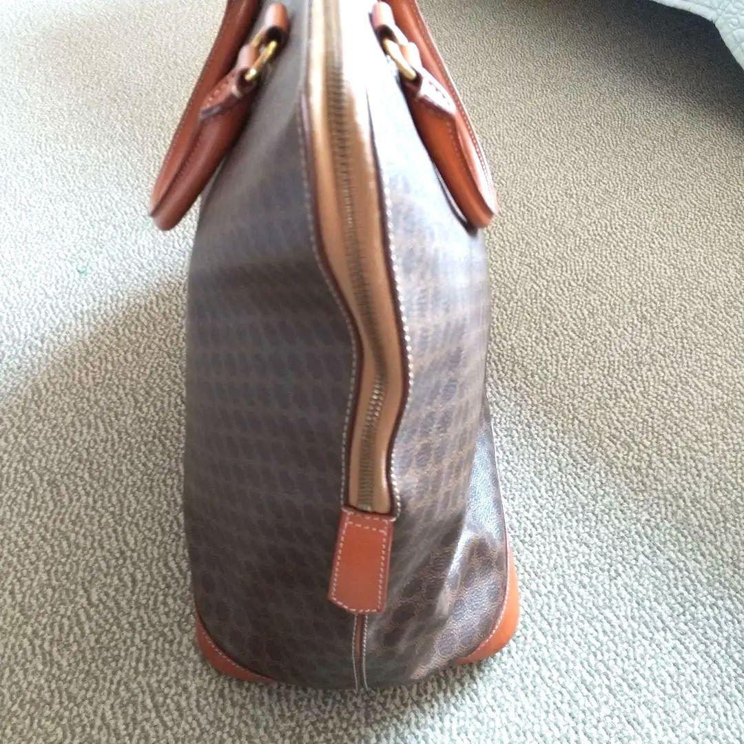 セリーヌマカダム柄 ボストンバッグ ブラウン