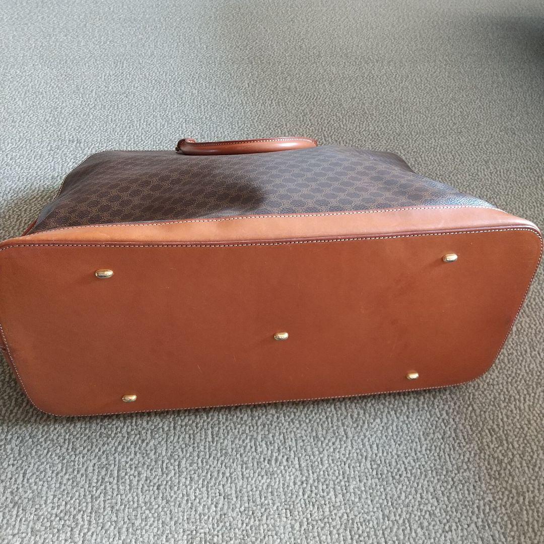 セリーヌマカダム柄 ボストンバッグ ブラウン