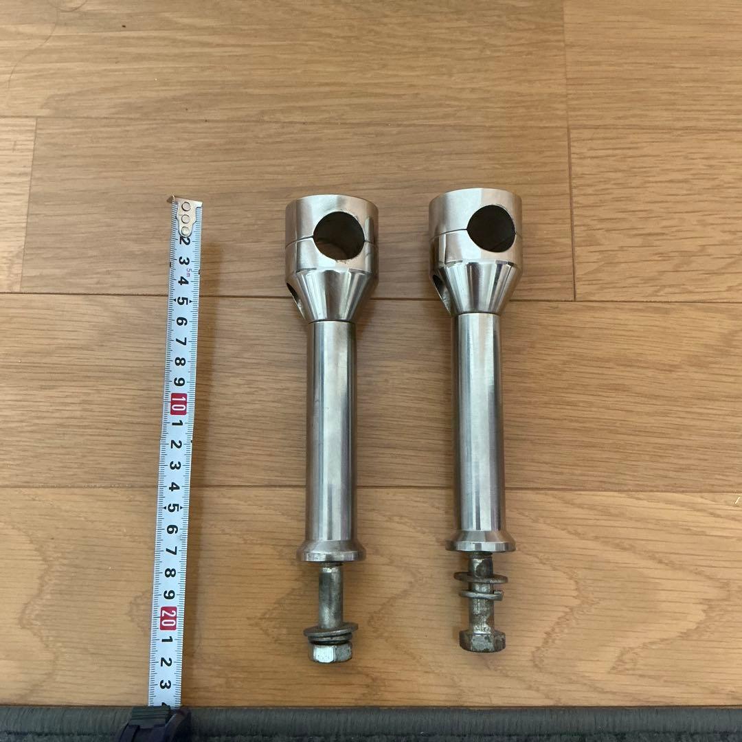 ハーレー　インチ　ライザー　ハンドルポスト　オールドクローム　ヴィンテージ