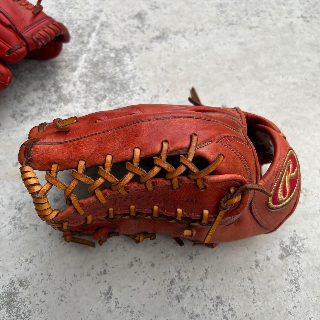 Rawlings Pro Primo硬式用グローブ 外野手用　左　赤