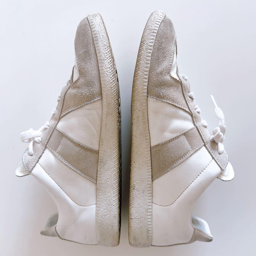 【メゾンマルジェラ】レザースニーカー (40.5 サイズ)