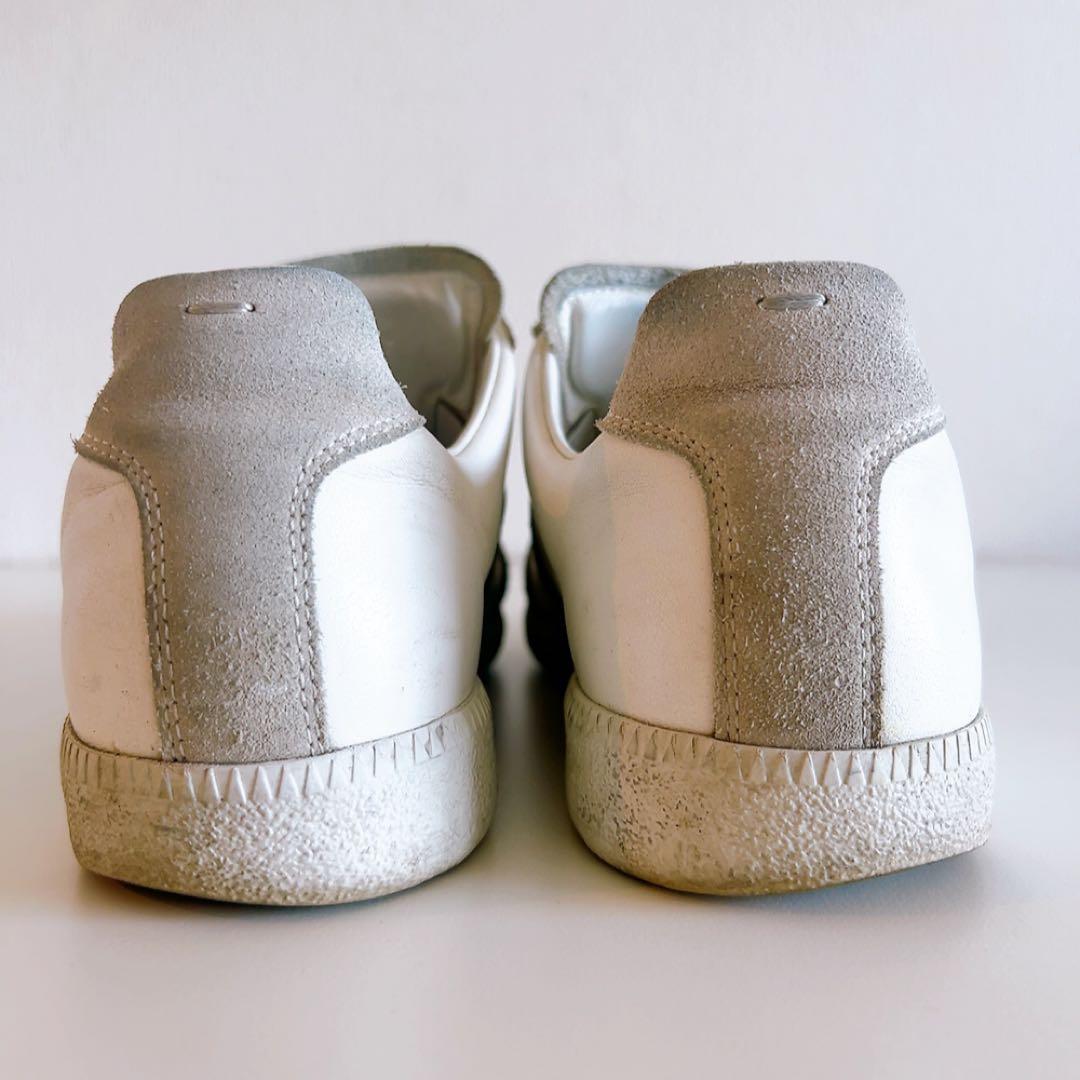 【メゾンマルジェラ】レザースニーカー (40.5 サイズ)