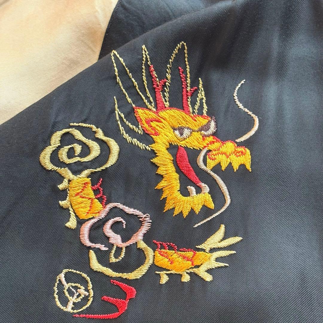 【超希少XL】東洋エンタープライズ スカジャン リバーシブル タイガー&ドラゴン