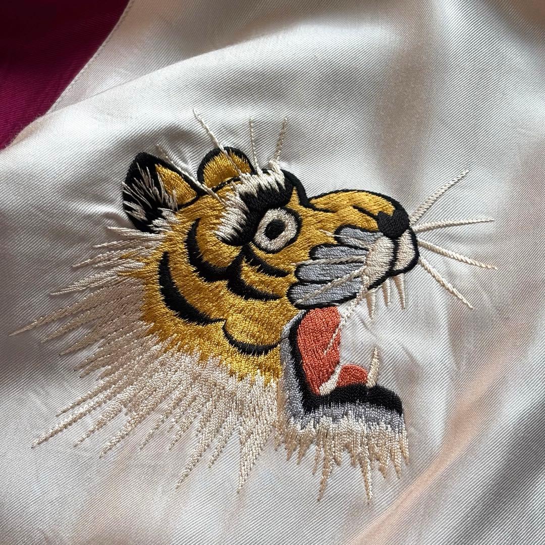 【超希少XL】東洋エンタープライズ スカジャン リバーシブル タイガー&ドラゴン