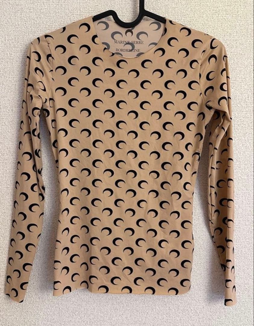 MARINE SERRE マリーンセル セカンドスキン ベージュM