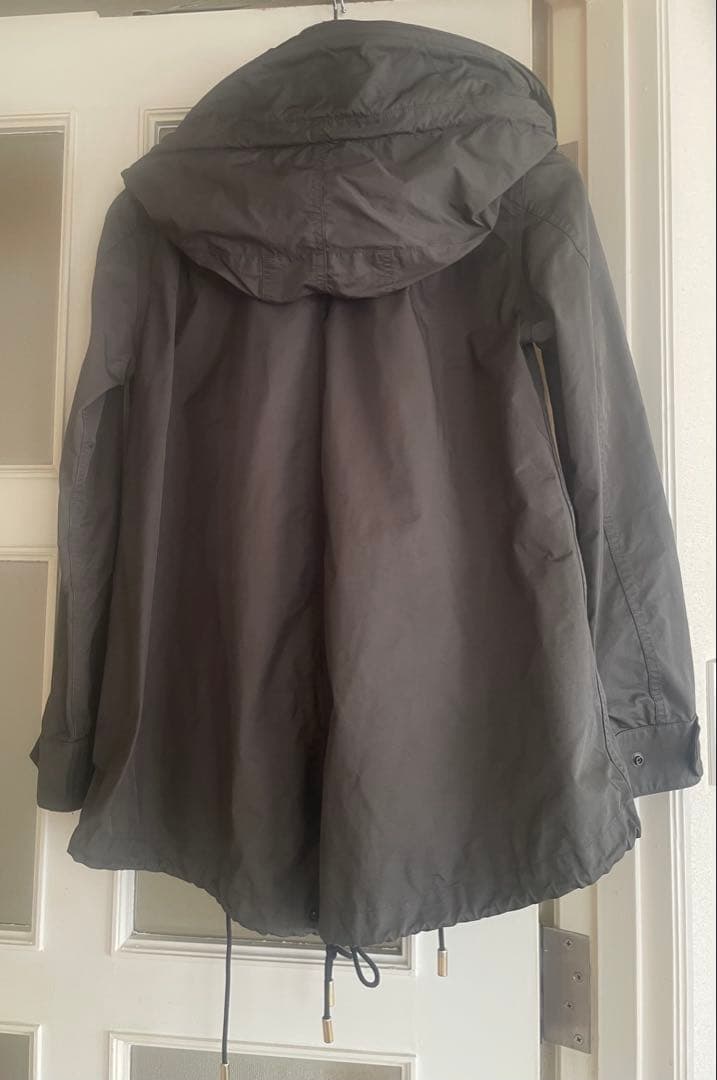 mojaTHE RERACS カーキ×黒 フード付き モッズコート 38