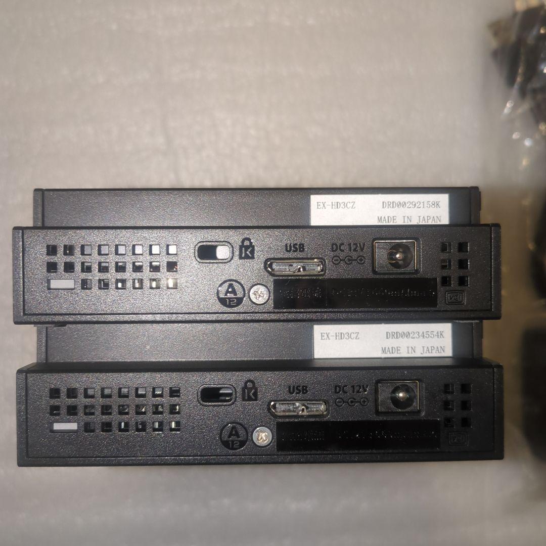 I-O DETA製 外付けハードディスク 3TB×2台 6TB