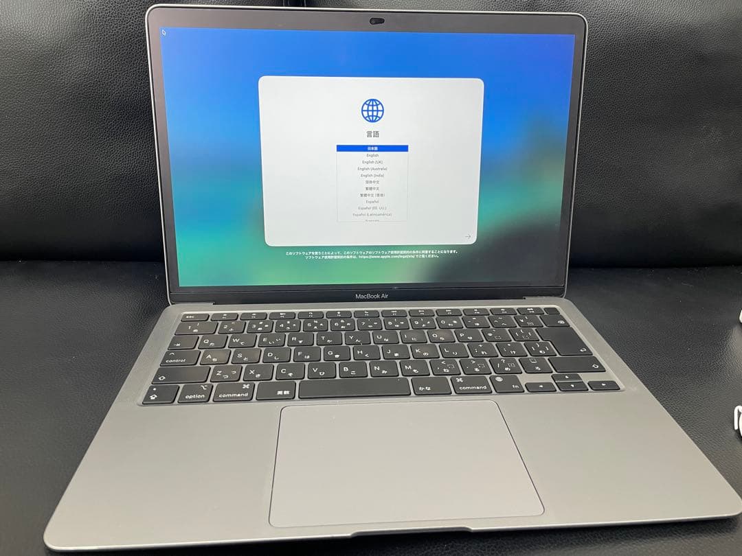 美品 M1モデル Macbook Air 13インチ 256GB バッテリー良好