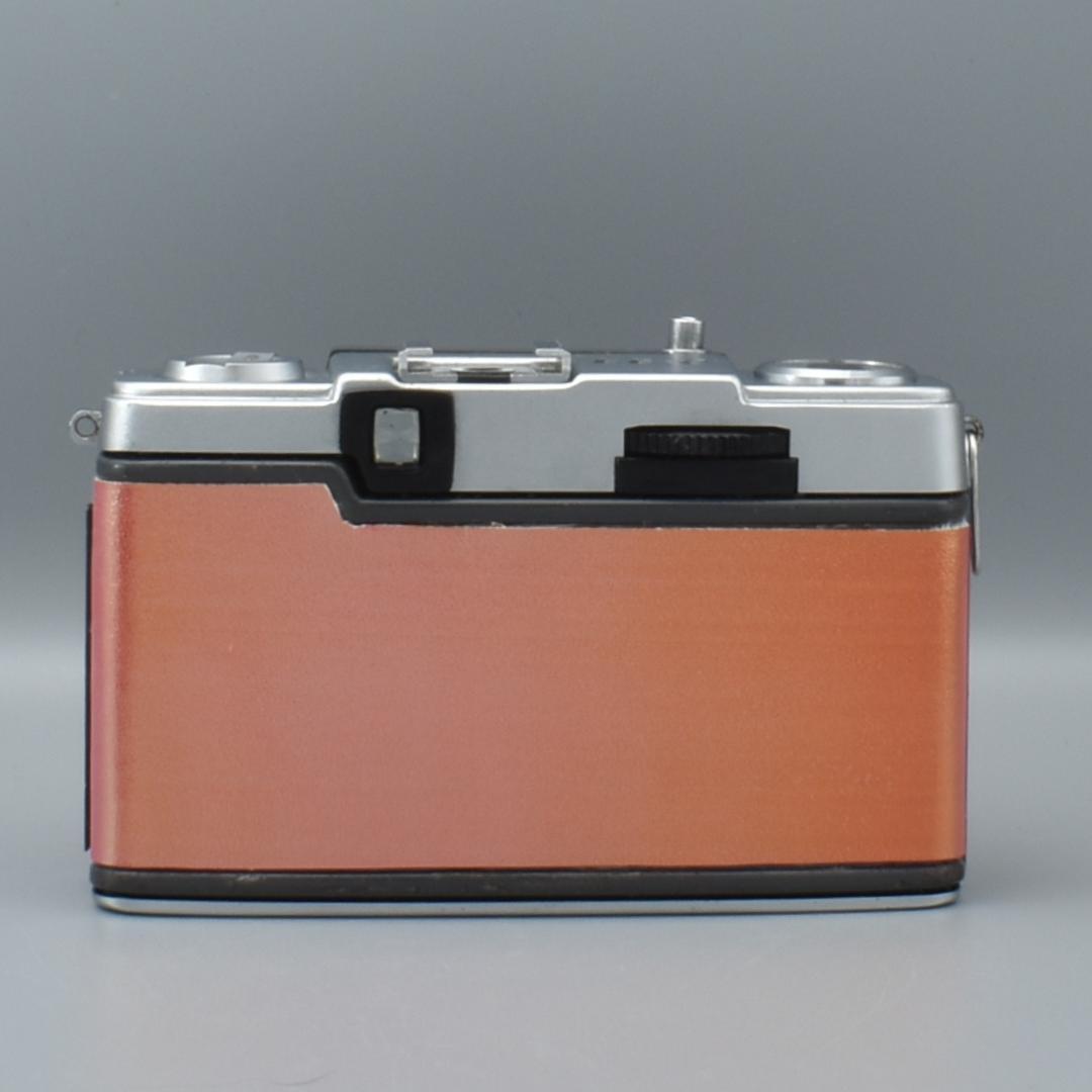 整備済 OLYMPUS EE-2 レッド系 外装リメイク 動作OK 赤ベロOK
