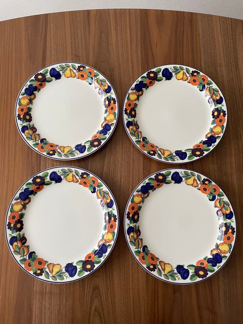 rin⭐︎ロイヤルコペンハーゲン ゴールデンサマープレート 26.5cm4枚