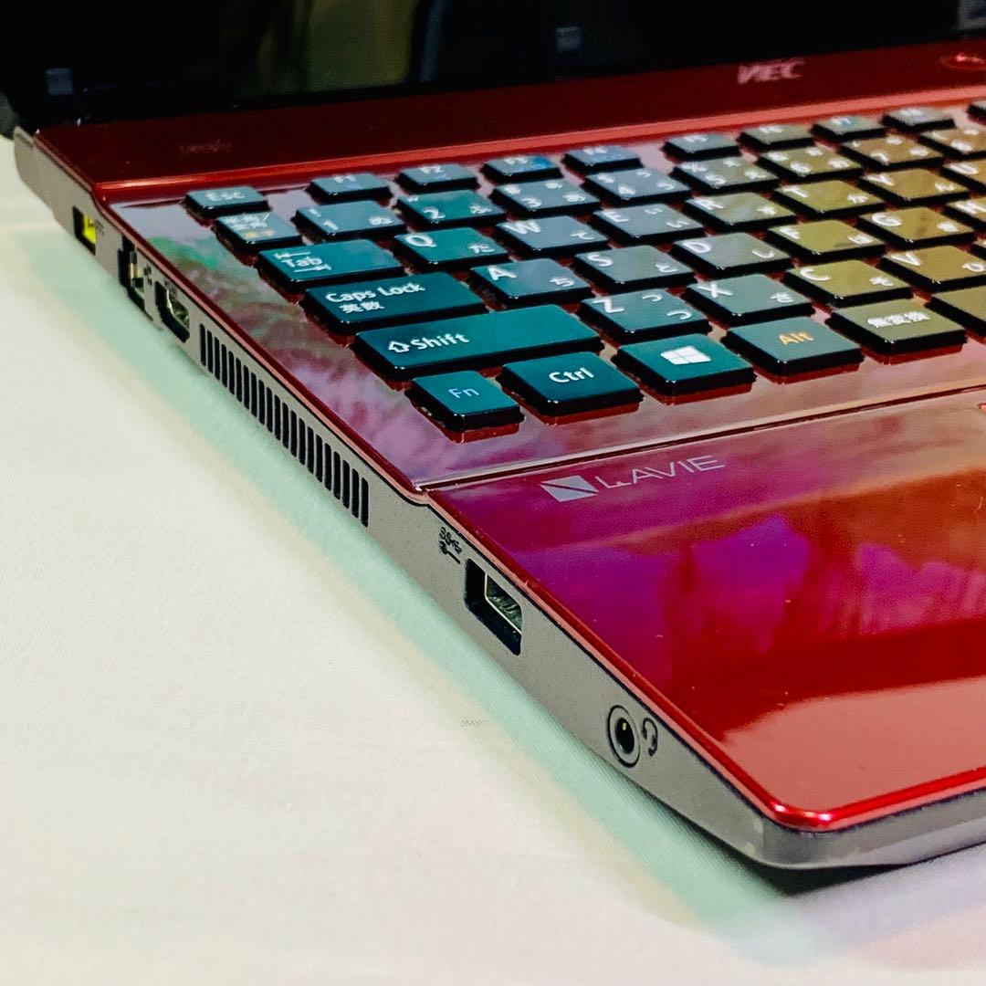 Core i7✨SSD2TB✨32GB✨カメラ✨NEC✨レッド✨ノートパソコン