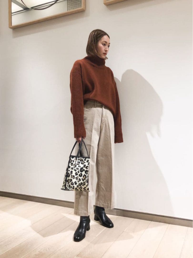 新品★ ワイド デニムパンツ ダークグレーTOMORROWLAND ¥21780