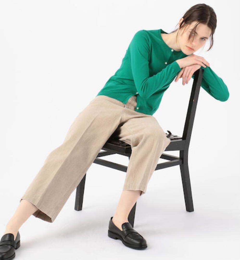 新品★ ワイド デニムパンツ ダークグレーTOMORROWLAND ¥21780