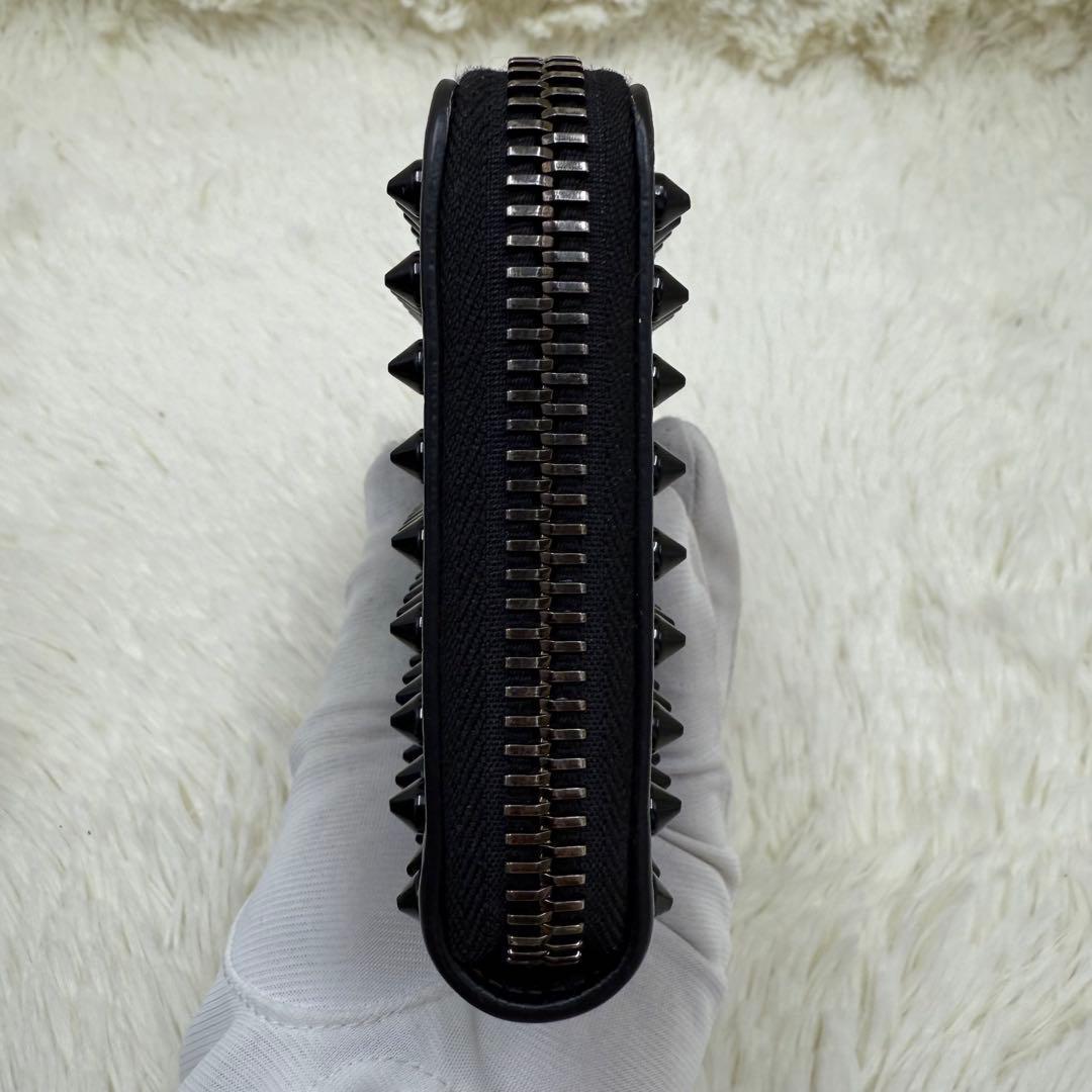 ✨極美品✨ ルブタン 長財布 パネトーネ ラウンドジップ　ブラック　レザー